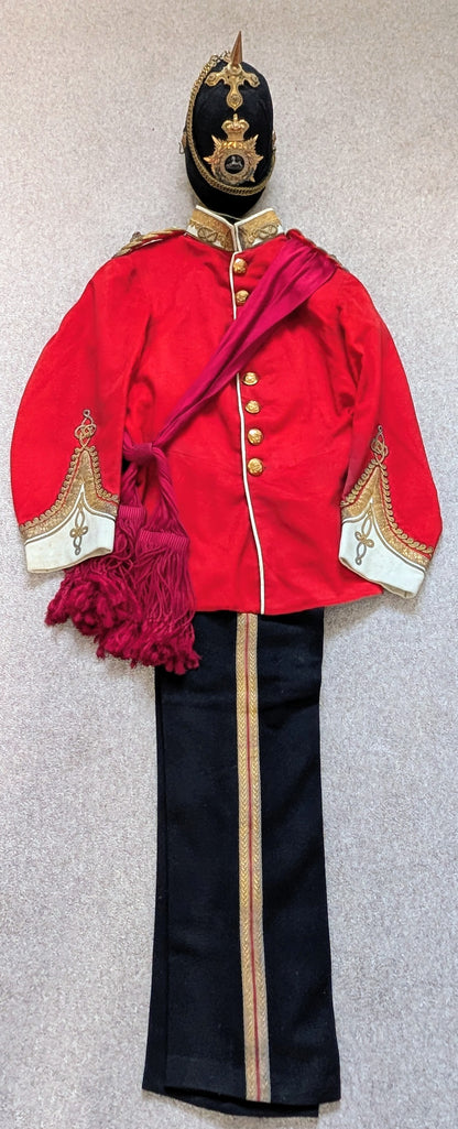 SOLD! Victorian South Staffordshire Home Service Helmet & Major's Scarlet Uniform