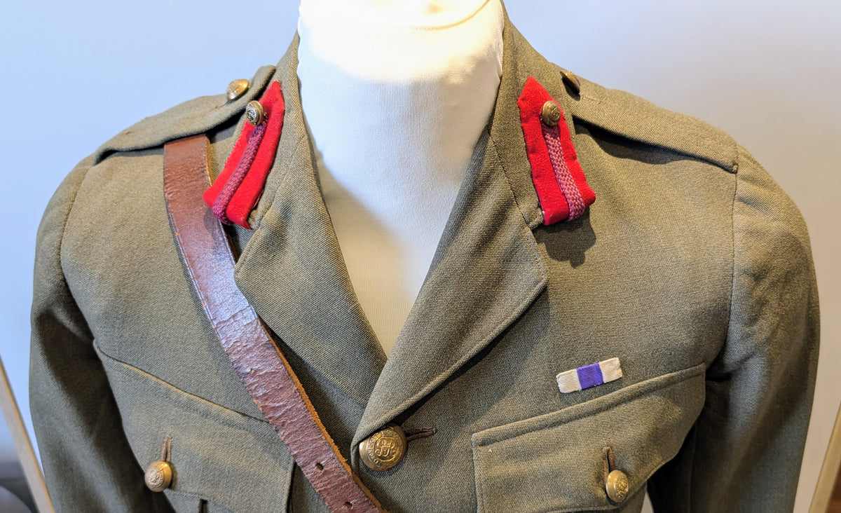 WW1 British Staff Officer Cap, Jacket & Sam Browne W B Robertson MC 1917