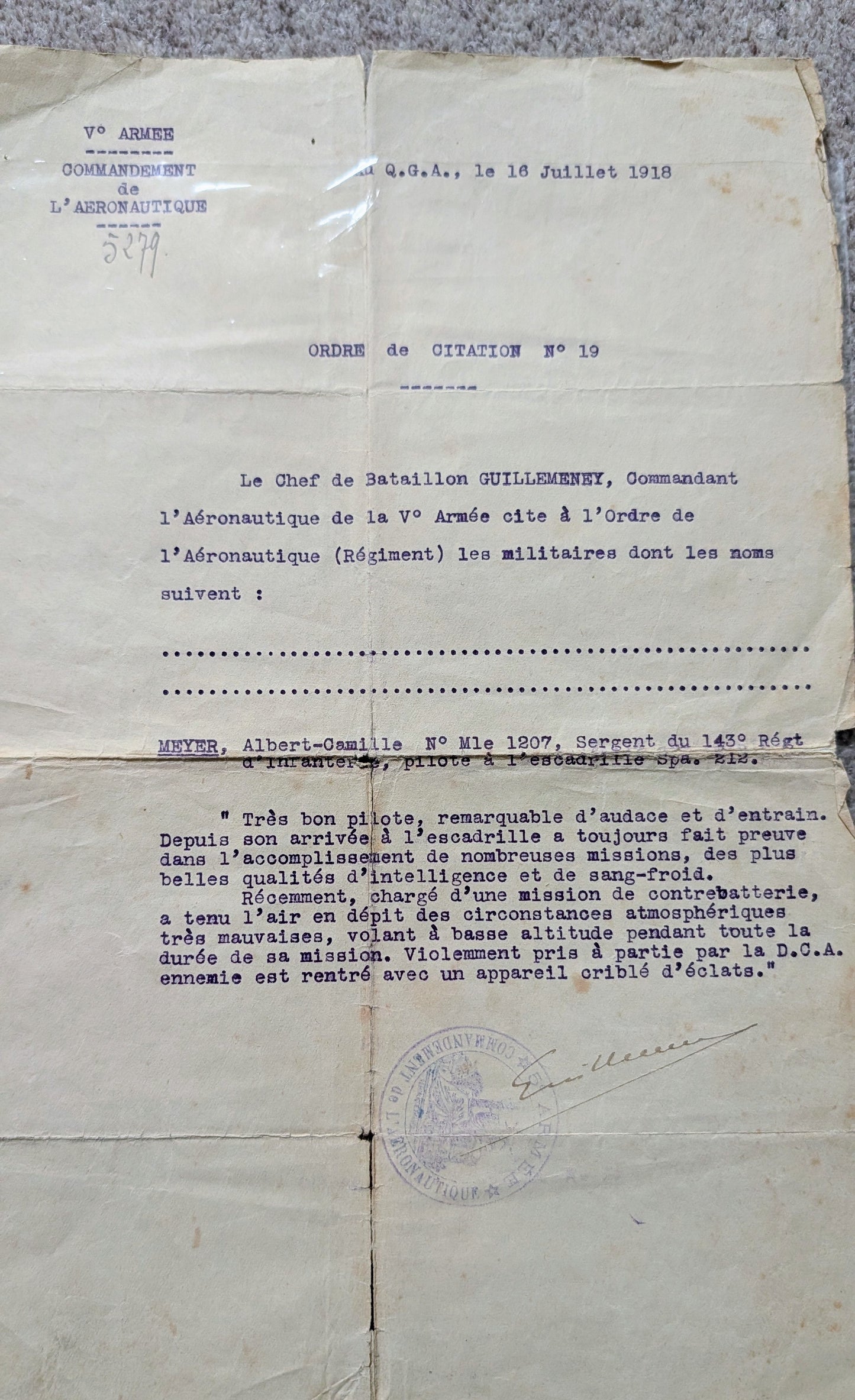 Unique WW1 French Army & Air Force Photo Album, Service Documents and Field Post Set to a Front Line Medic & Then Combat Pilot