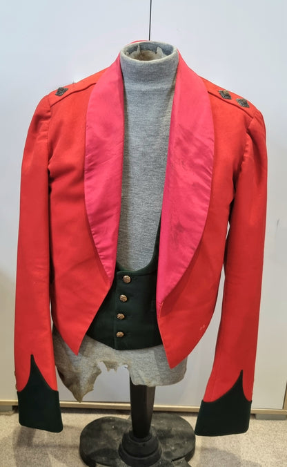 Lovely Victorian Durham Light Infantry Mess Jacket & Matching Waistcoat