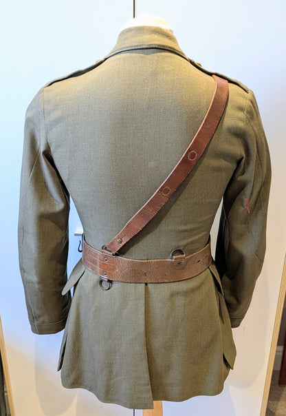 WW1 British Staff Officer Cap, Jacket & Sam Browne W B Robertson MC 1917