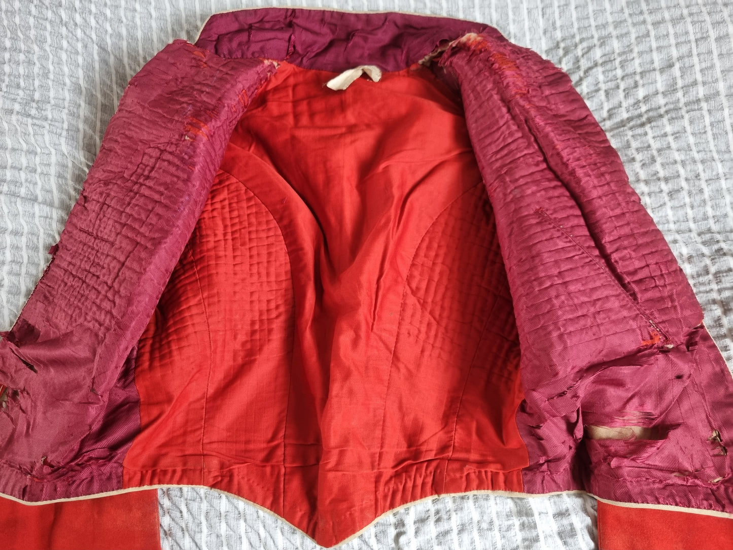 SOLD! Boer War Pre WW1 Highland Light Infantry HLI Captain's Scarlet Mess Dress Jacket Named