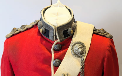 Victorian 1st Volunteer Battalion Royal Fusiliers Scarlet Jacket, Belt & Crossbelt Named to H R B Hickman