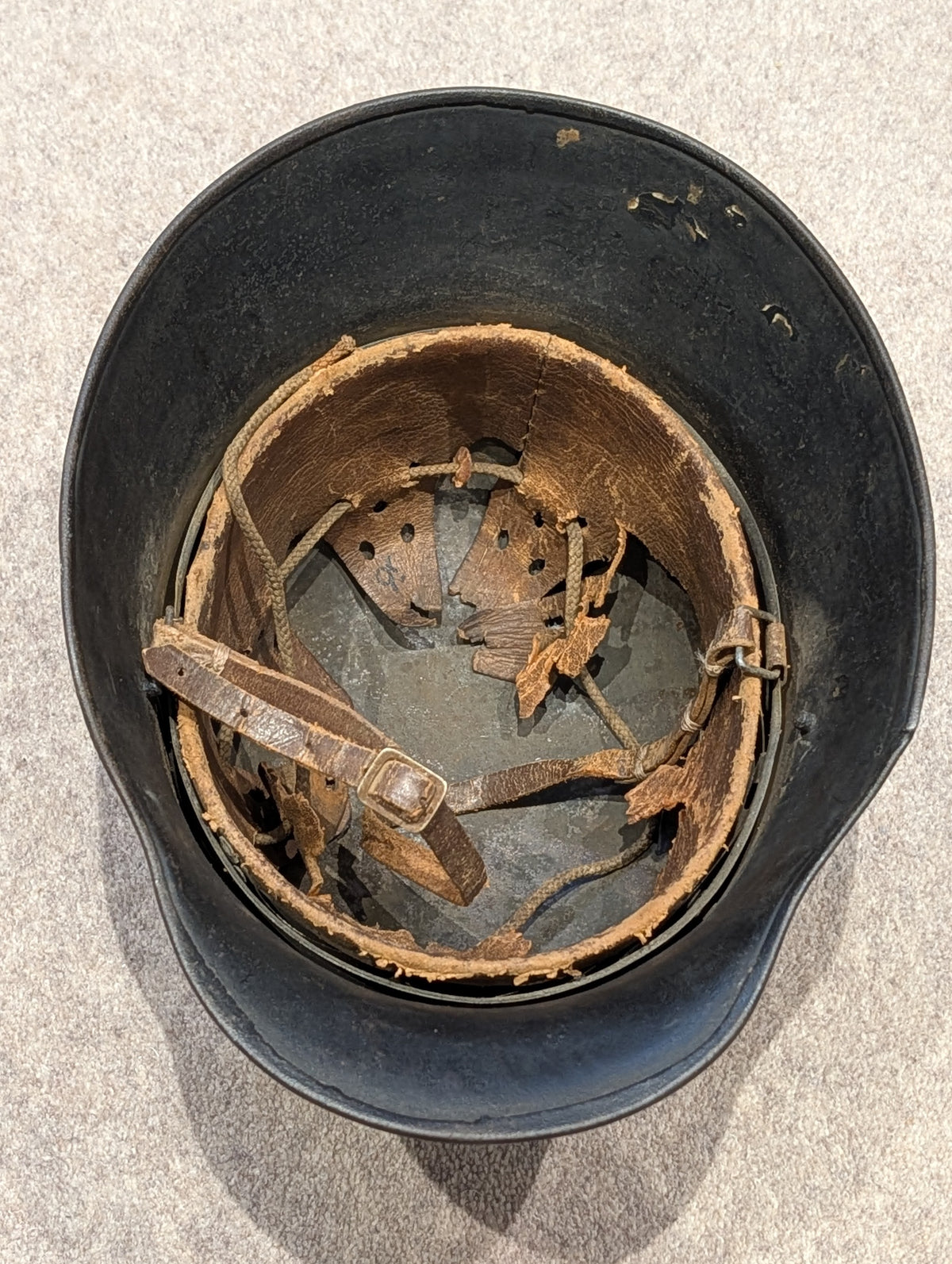 1930s German Army Wehrmacht Transitional Helmet With Decal Remnant