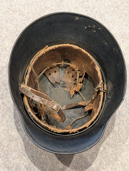 1930s German Army Wehrmacht Transitional Helmet With Decal Remnant