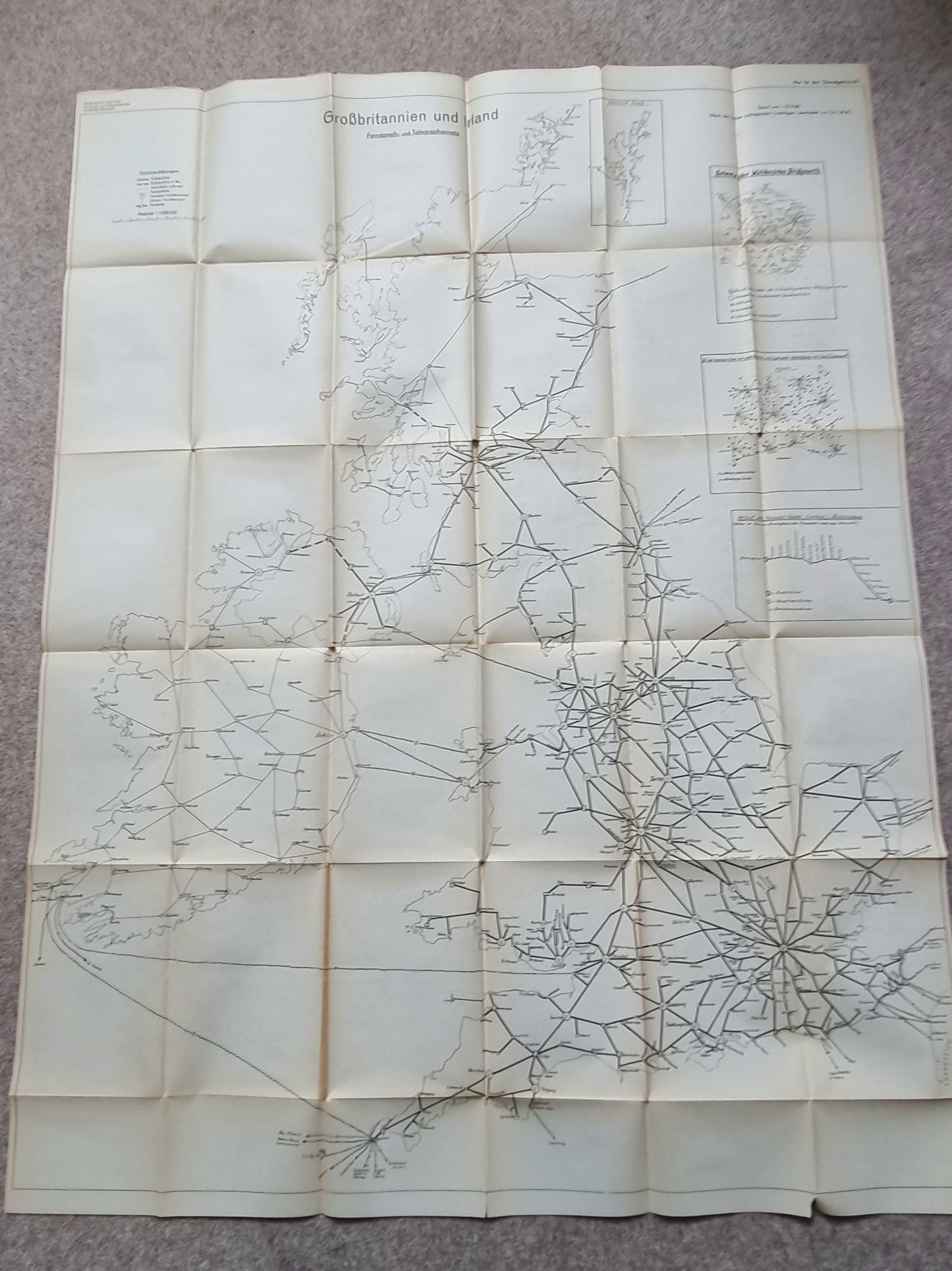 SOLD! Rare Operation Sealion  Planning Map Folder for England