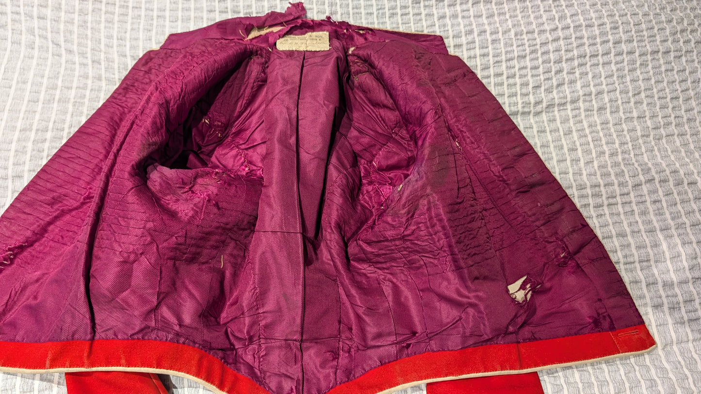 Pre WW1 Highland Light Infantry HLI Major's Scarlet Mess Dress Jacket