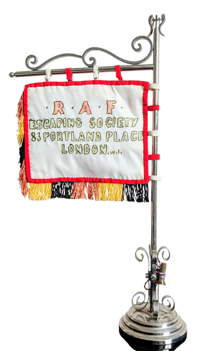 Handmade Royal Air Force RAF Escaping Society Desk Flag