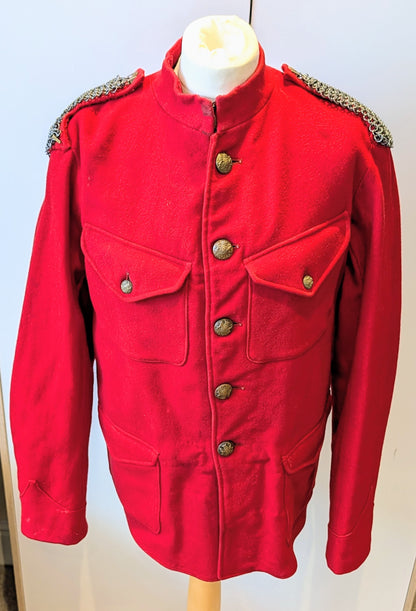 Rare Victorian British Army Cavalry Scarlet Wool Working Jacket