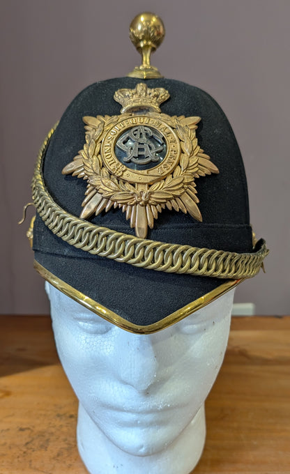 Lovely Victorian Army Service Corps Officers Home Service Helmet - Named