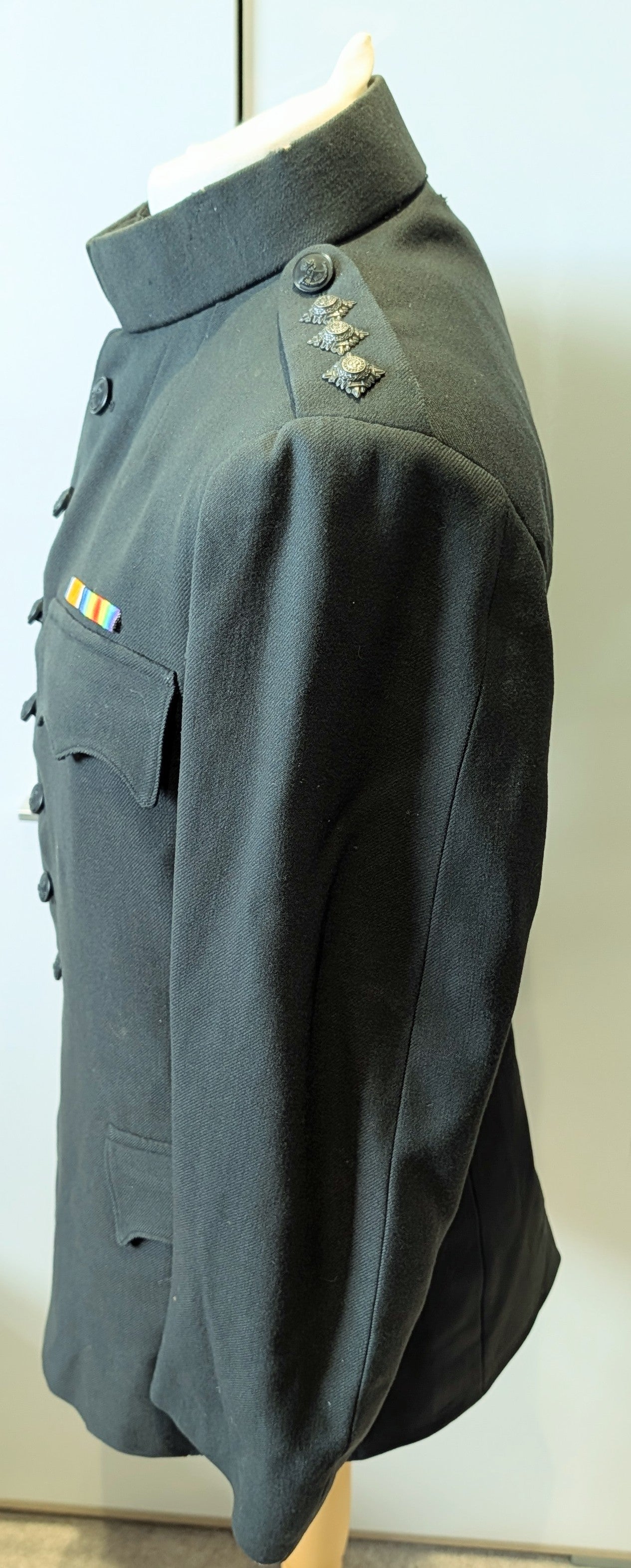 WW1 1917 Captain's Rifle Brigade No.1 Dark Green Jacket Named