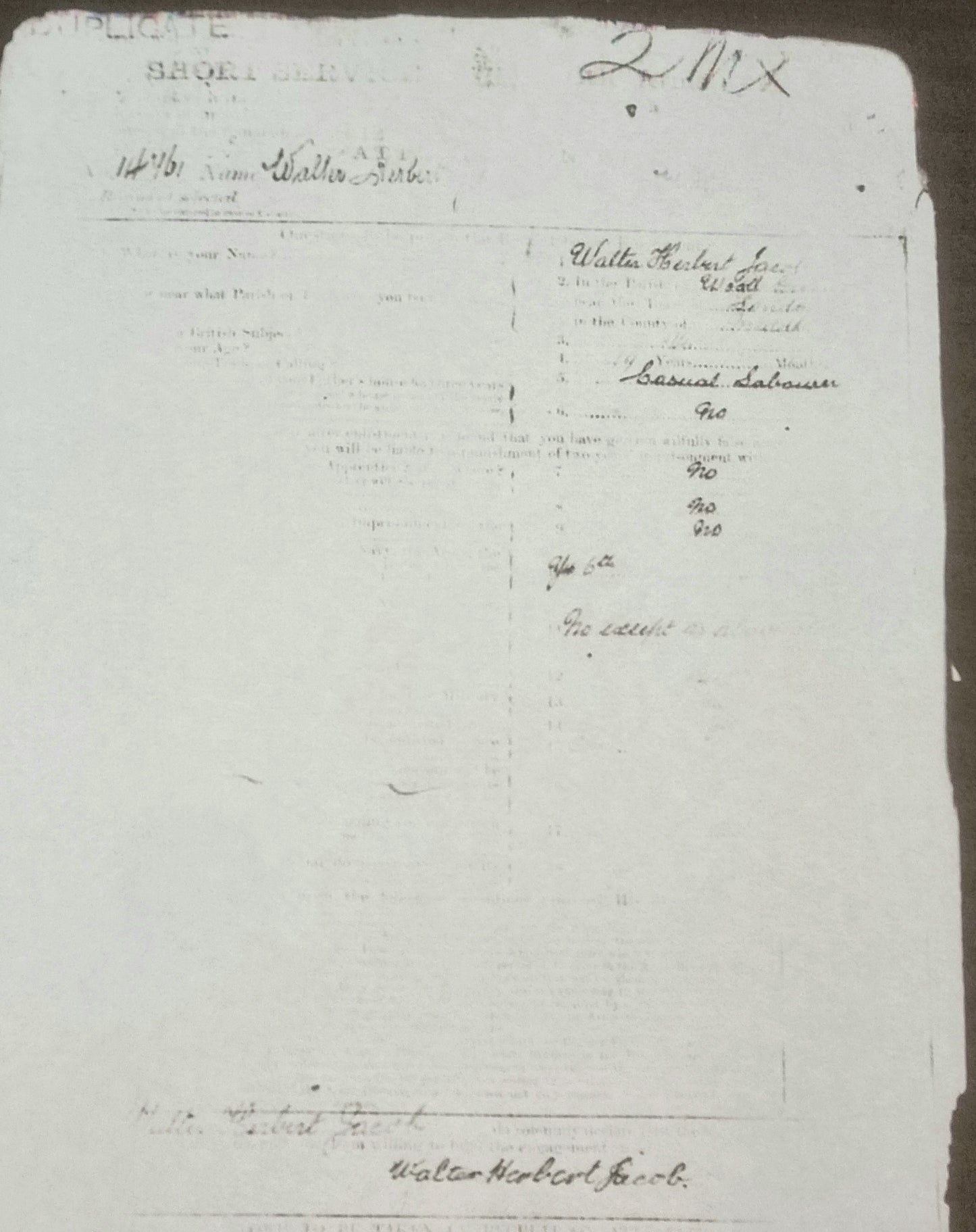 WW1 British Army Death Plaque WALTER HERBERT JACOB - the 2nd Casualty of the entire Middlesex Regt 1914