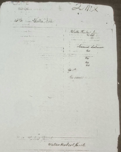 WW1 British Army Death Plaque WALTER HERBERT JACOB - the 2nd Casualty of the entire Middlesex Regt 1914