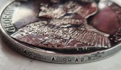 WW1 Trio Long Service & Good Conduct Medal Set to Leading Seaman Albert Victor Sharp- HMS Caroline (Jutland Interest)