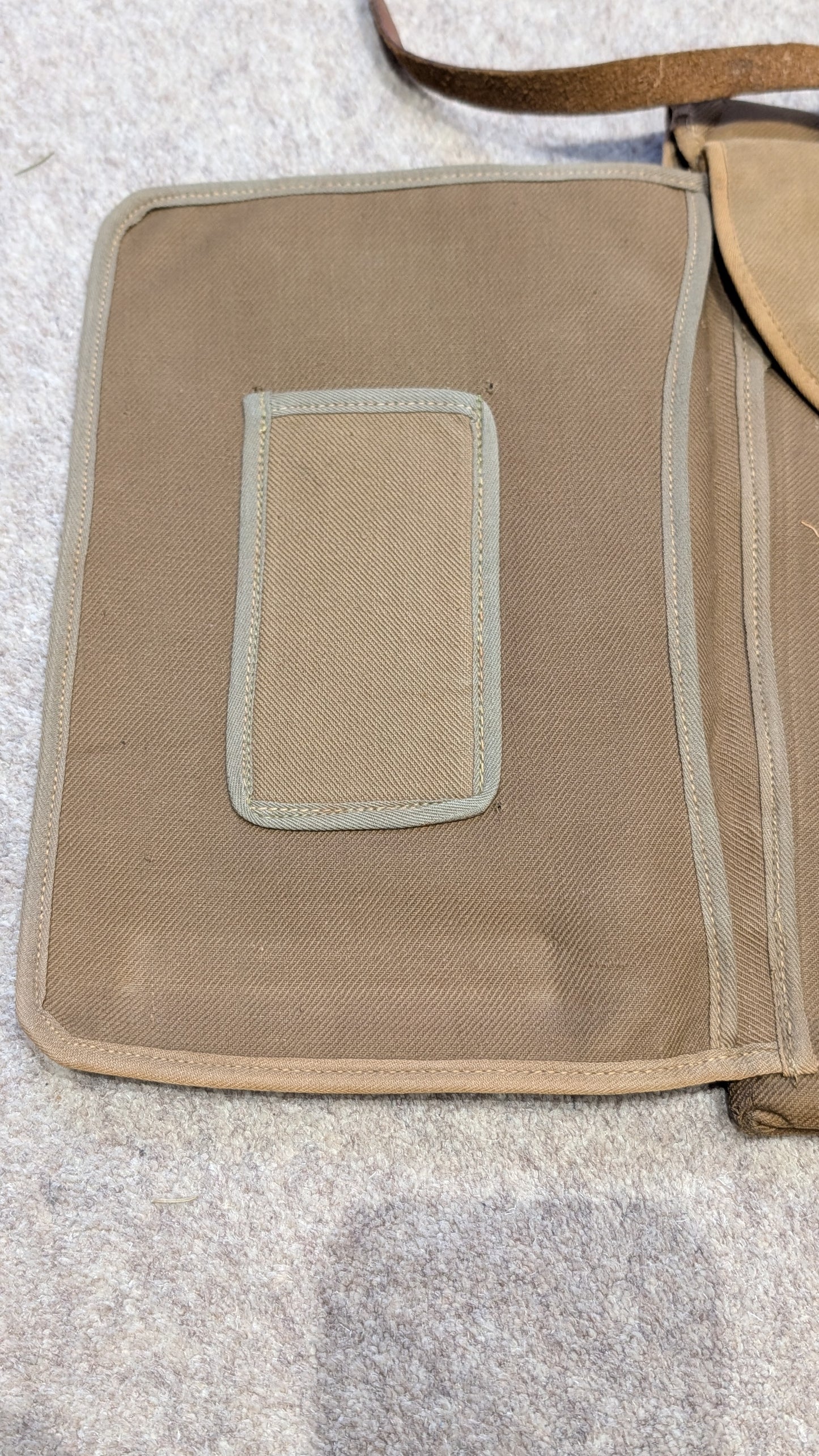 SOLD! WW1 BRITISH ARMY OFFICERS MAP CASE WITH LEATHER CARRY STRAP NAMED TO MILITARY CROSS WINNER C P GARRARD