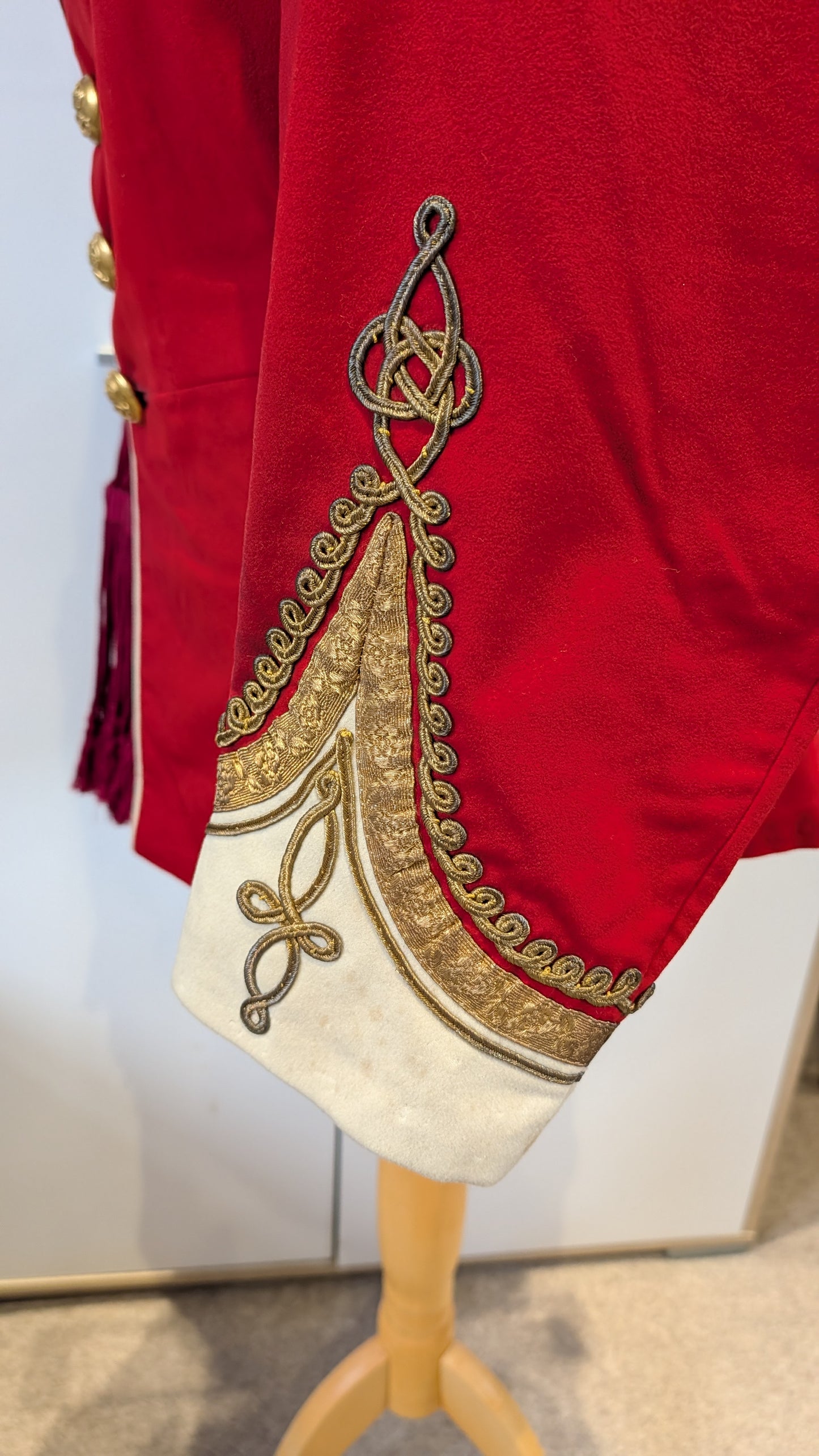 SOLD! Victorian South Staffordshire Home Service Helmet & Major's Scarlet Uniform