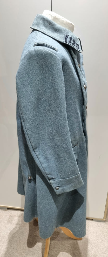 Rare WW1 French Army Horizon Blue M1915 Greatcoat 121st Infantry Regt