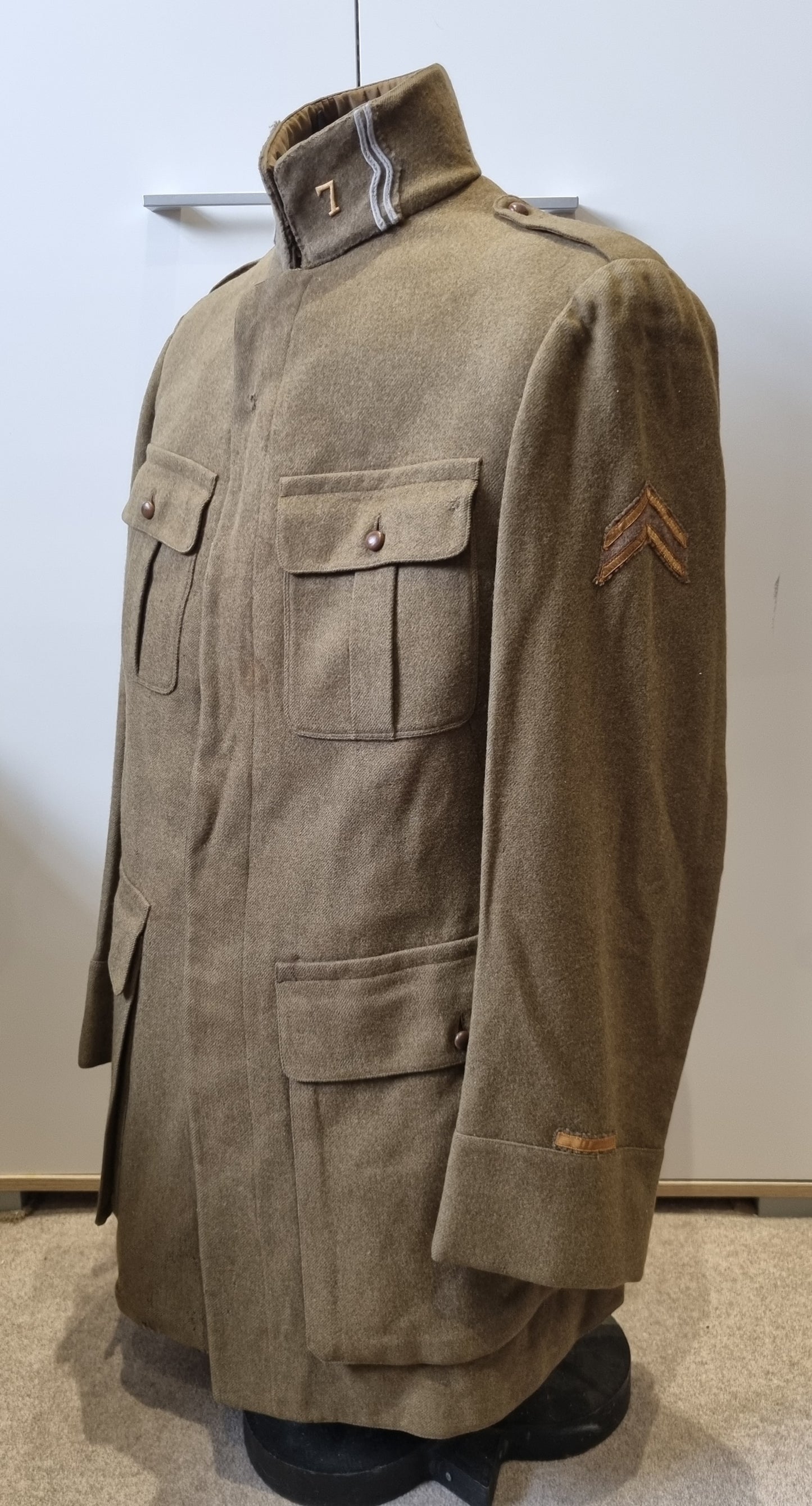 SOLD! Rare WW1 French 7th Tirailleur Colonial Uniform & M1915 ‘Adrian’ Helmet Set