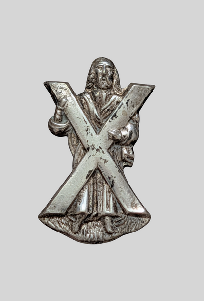 Black Watch  (Royal Highlanders) Officer's Silver Plated Collar Badge