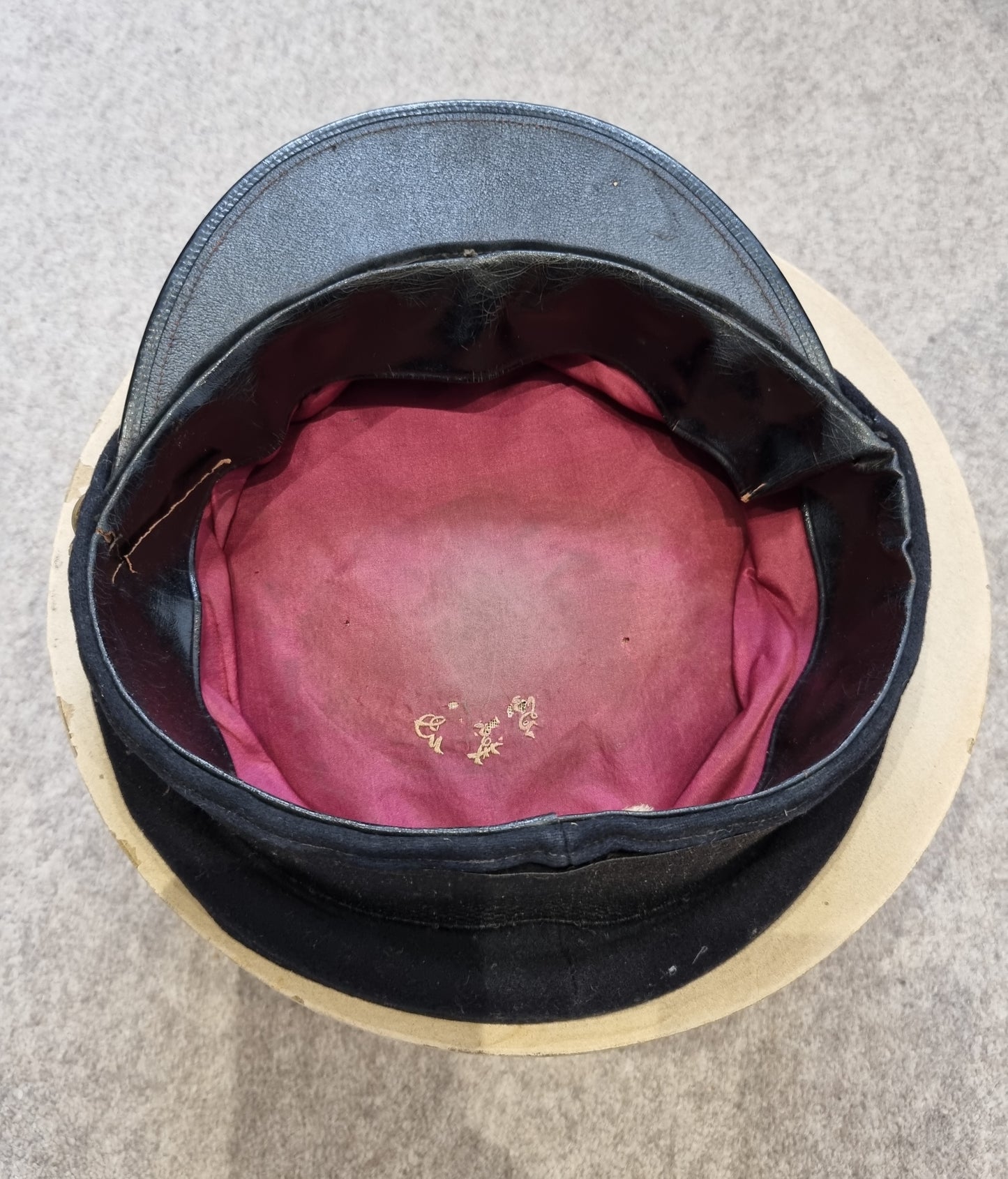 SOLD! WW2 Japanese Navy Officer’s Visor Cap with Cover & Box, Named