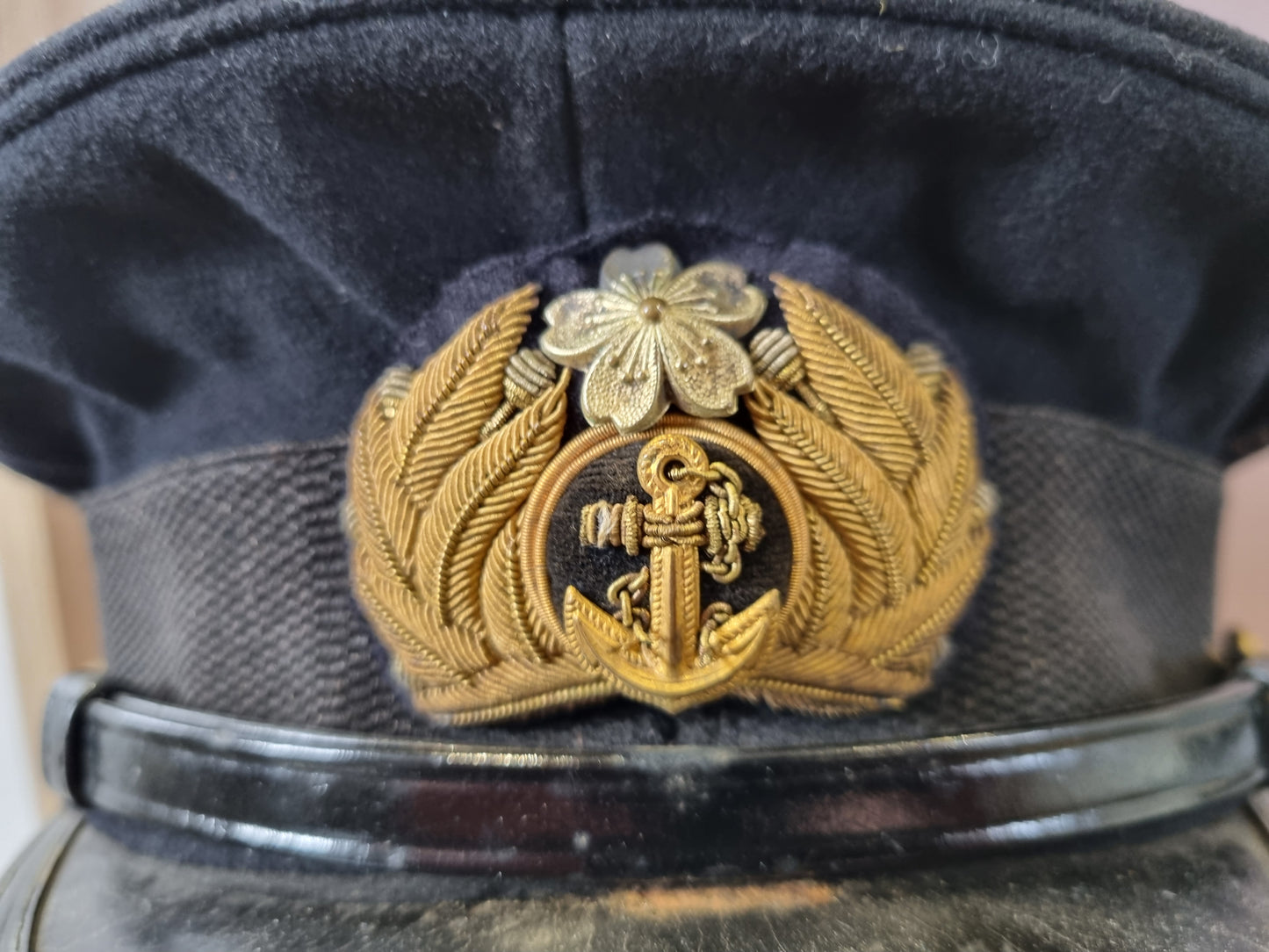 SOLD! WW2 Japanese Navy Officer’s Visor Cap with Cover & Box, Named