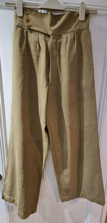 SOLD! WW2 Tropical KD Uniform collection with Jacket Trousers Badges Dog Tags Papers KORL - George Butterworth