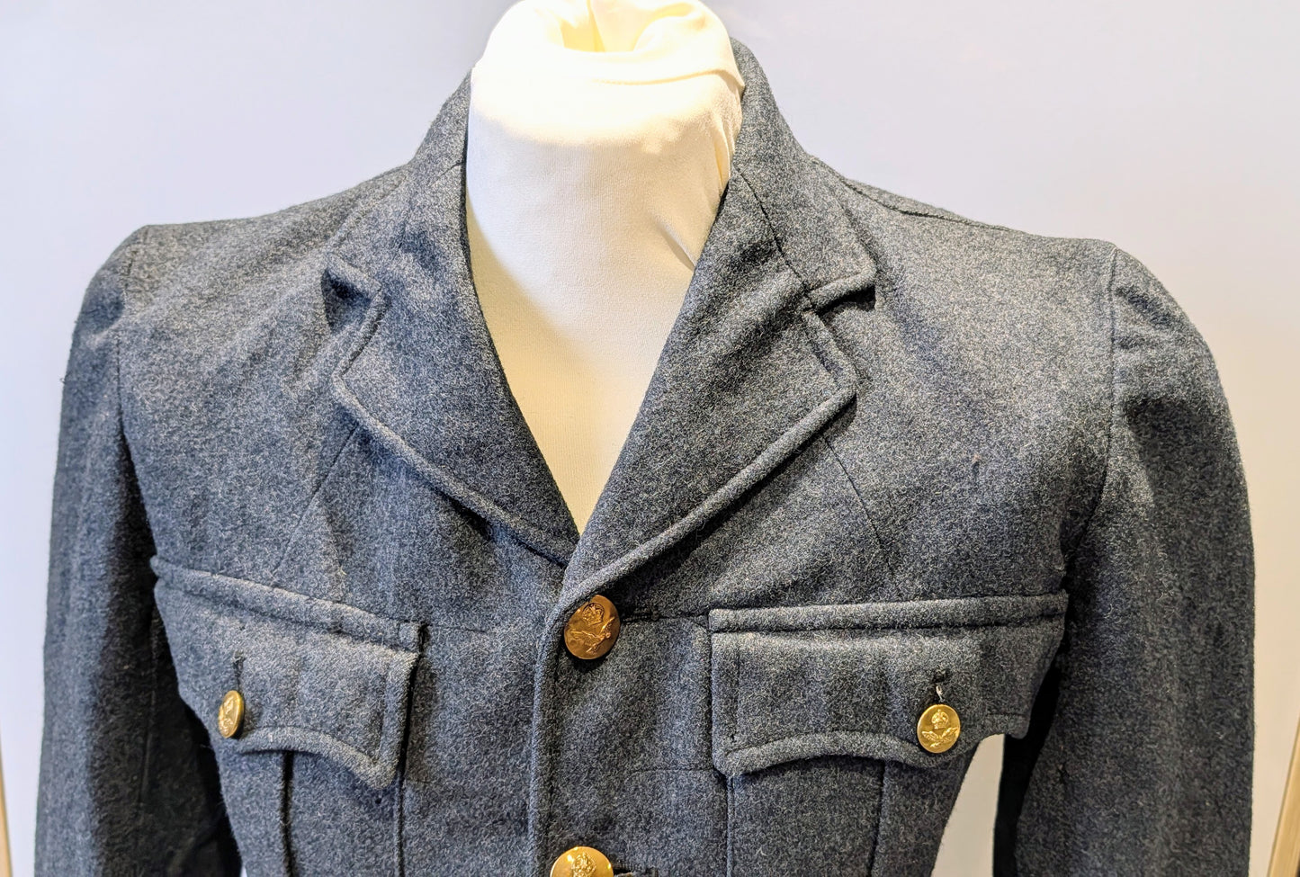 WW2 RAF SERVICE DRESS SERGE JACKET DATED 1945