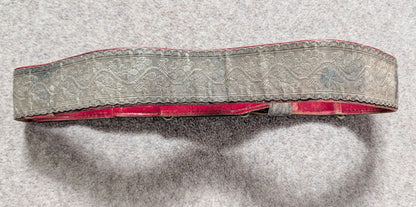 Victorian British Army Officers Leather Belt & Buckle