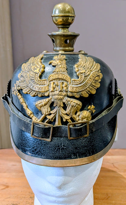 M1897 WW1 German Army Prussian Enlisted Man's Artillery Kugelhelm