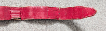 Victorian British Army Officers Leather Belt & Buckle