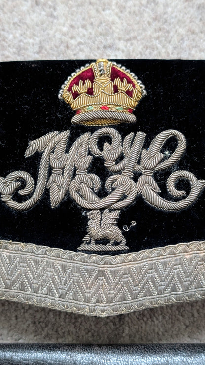 SOLD! Beautiful Edwardian Montgomeryshire Yeomanry CrossBelt & Pouch & Cover - Solid Silver Fittings