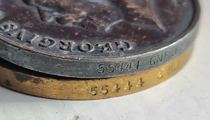 SOLD! WW1 British Medal Trio to George Deakin, 355 Siege Battery, Royal Garrison Artillery, Demoted at Own Request