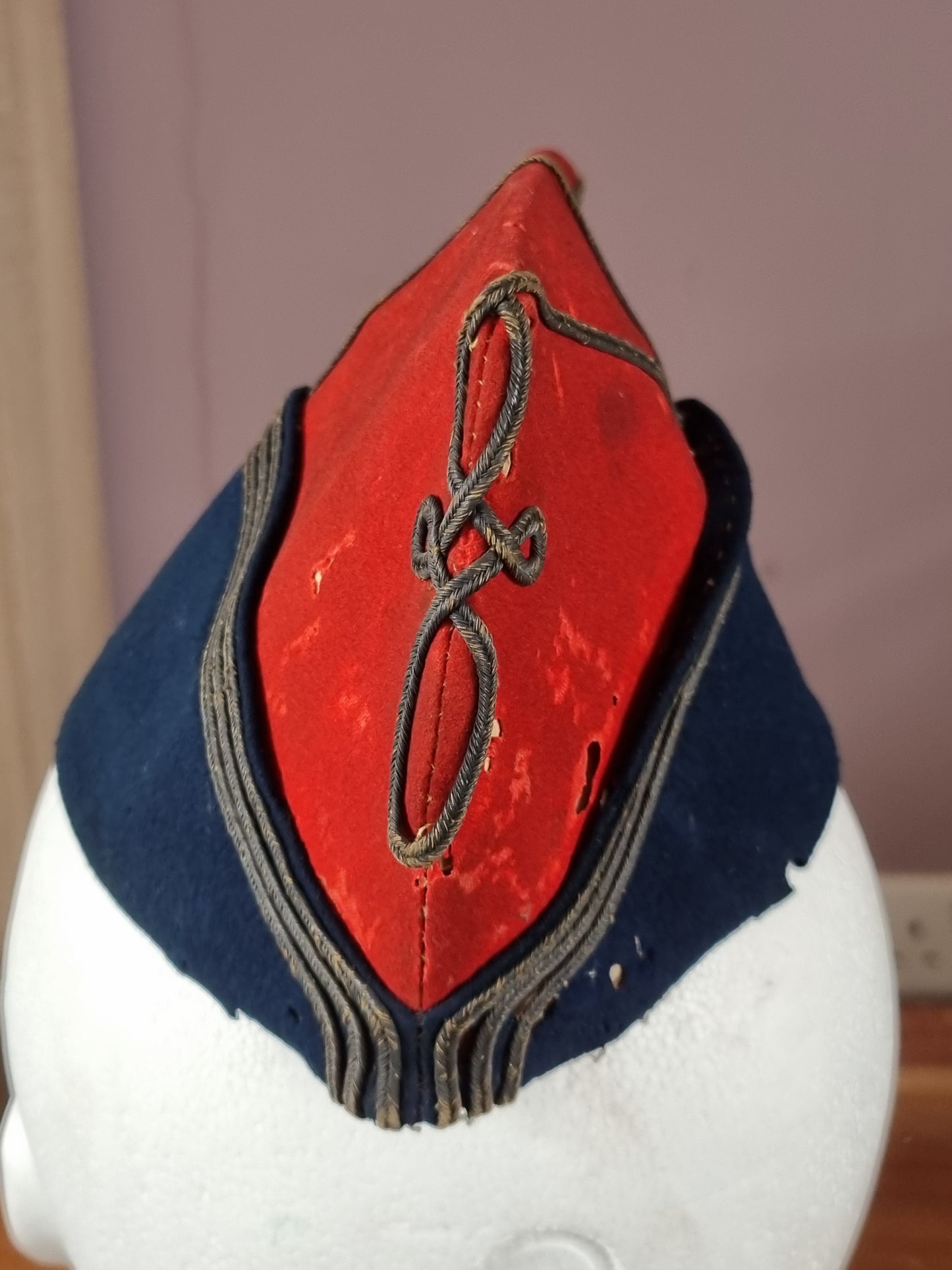 SOLD! Very Rare 19th Century French Army Captain's Bonnet De Police Sidecap