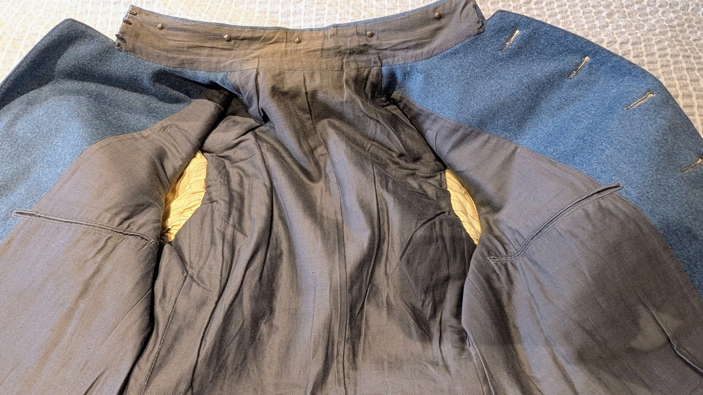 Rare Fine Quality WW1 M1913 French Horizon Blue Captains Tunic jacket 80th Infantry