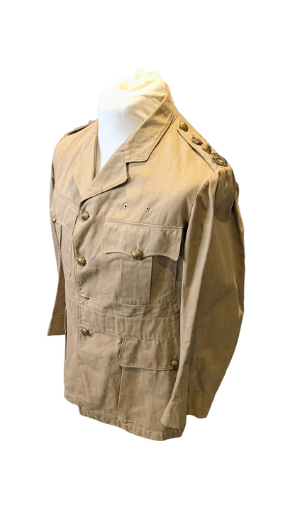 WW1 Era Indian 126th Baluchistan Regiment Lieutenant Colonel's Khaki Drill KD Jacket