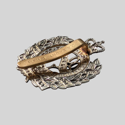 The Queen's Own Dorset Yeomanry White Metal Cap Badge 1953-67