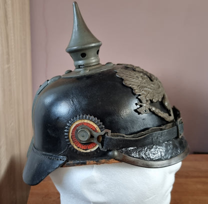 WW1 Imperial German Army M1895 Prussian Enlisted Man Pickelhaube Helmet
