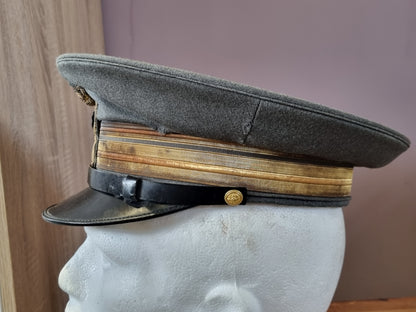 SOLD! WW2 Italian Major’s 15th Infantry Regiment M34 Visor Cap & Box