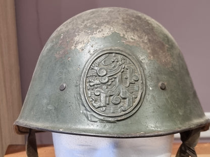 SOLD! WW2 Dutch Army M34 Helmet With Badge