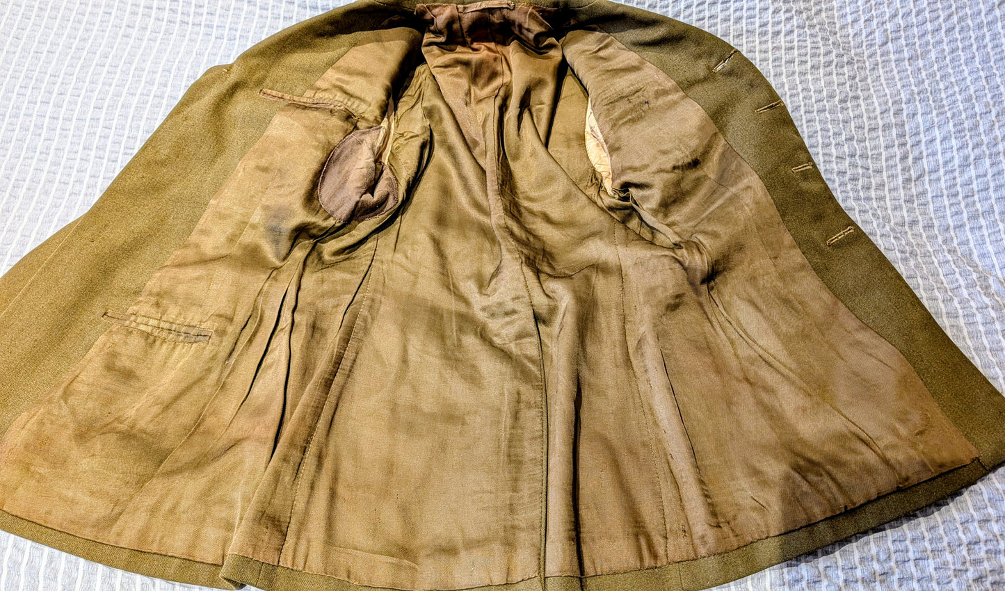 WW1 to Interwar British Captain's Uniform Jacket MC Winner WW1 Veteran