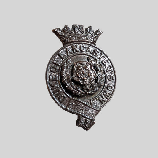 Rare Duke Of Lancaster's Own Regiment Officer's Bronze Cap Badge