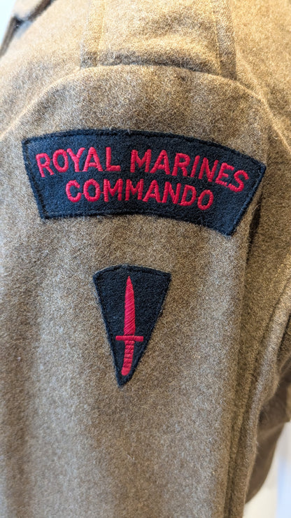 1954 British Army Royal Marine Commando Battledress & Trousers Named
