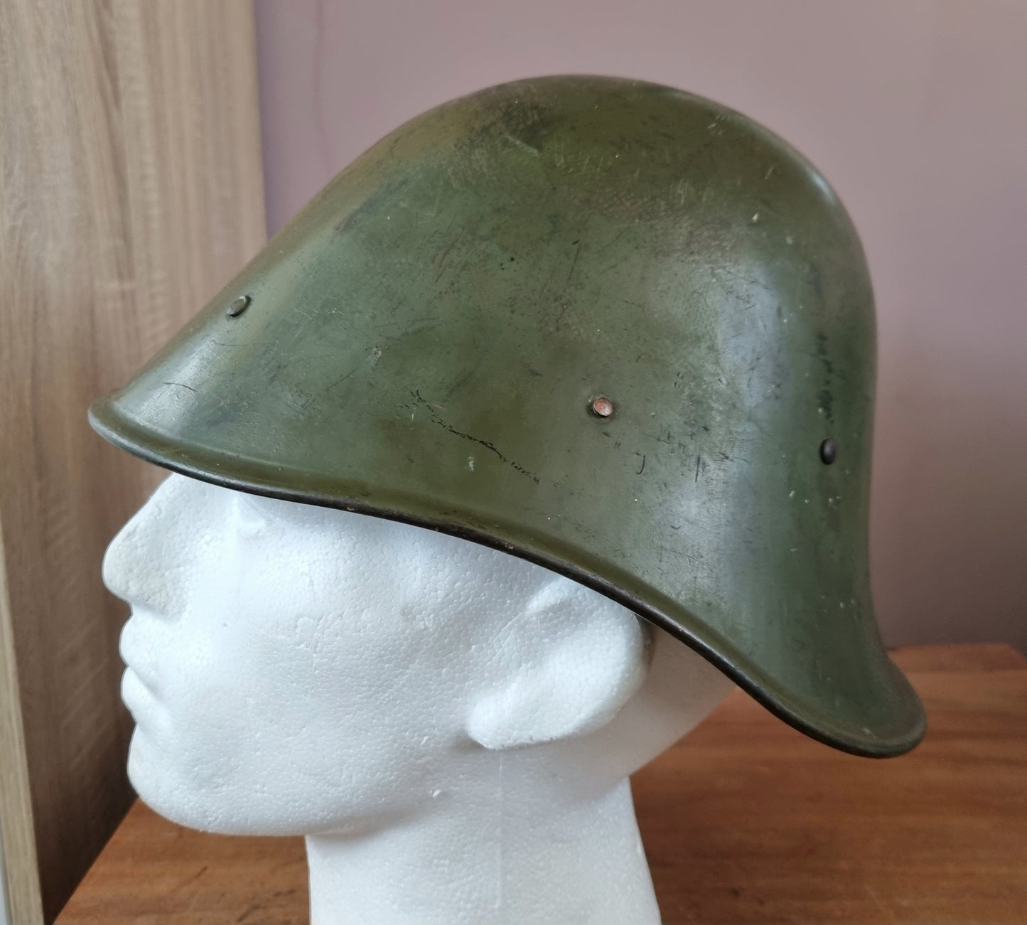 Rare WW2 Dutch Army M27 Steel Helmet
