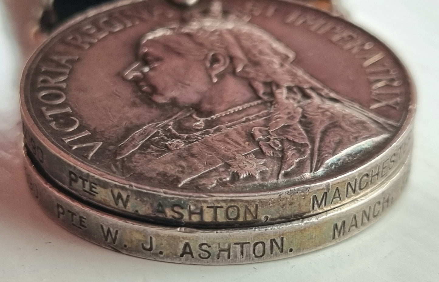 Boer War & WW1 British Army Medal Group to Sergeant Walter Ashton - 1st Manchester Regiment