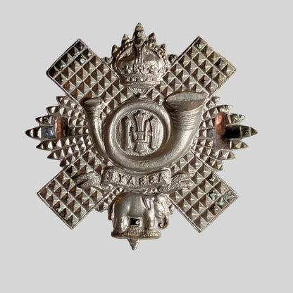 Highland Light Infantry (City of Glasgow Regt) White Metal Cap Badge