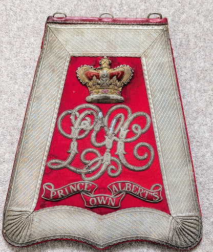 Rare Victorian Full Dress Sabretache Leicestershire Yeomanry Cavalry