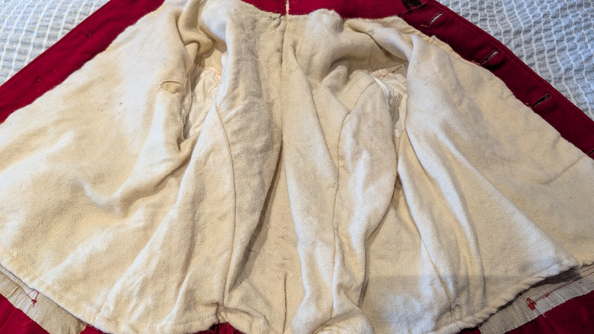 Rare Victorian British Army Cavalry Scarlet Wool Working Jacket
