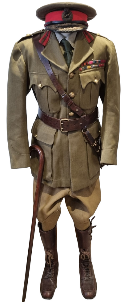 WW1 Complete Uniform With Cane, Sam Browne  & Boots Major General Francis Adrian Wilson CMG Royal Artillery
