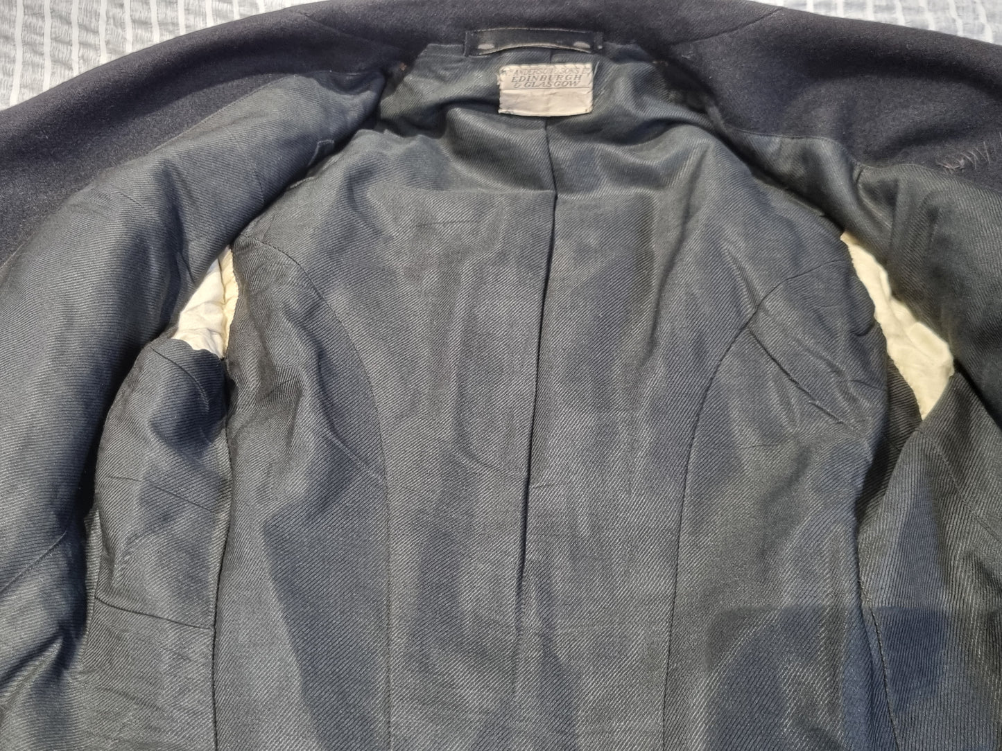 Rare WW1 Highland Light Infantry HLI Major's Cutaway No 1 Blue Dress Jacket - Named