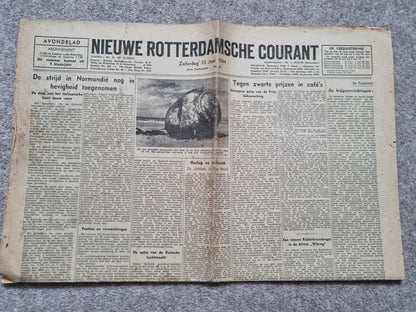 Rare WW2 Dutch Resistance Set - Plaque, Flag, Air Drop Leaflets & Newspapers